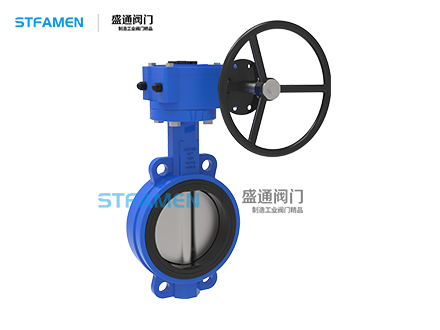 蝸輪對夾式軟密封蝶閥